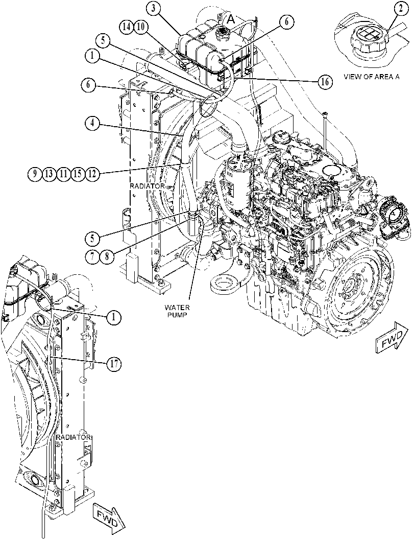 TANK & MTG GP-COOLANT 4327074 CAT