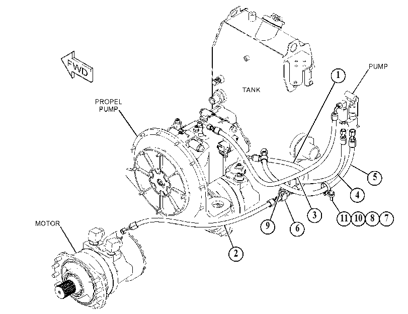 LINES GP-BRAKE & SHIFT 4455826 CAT