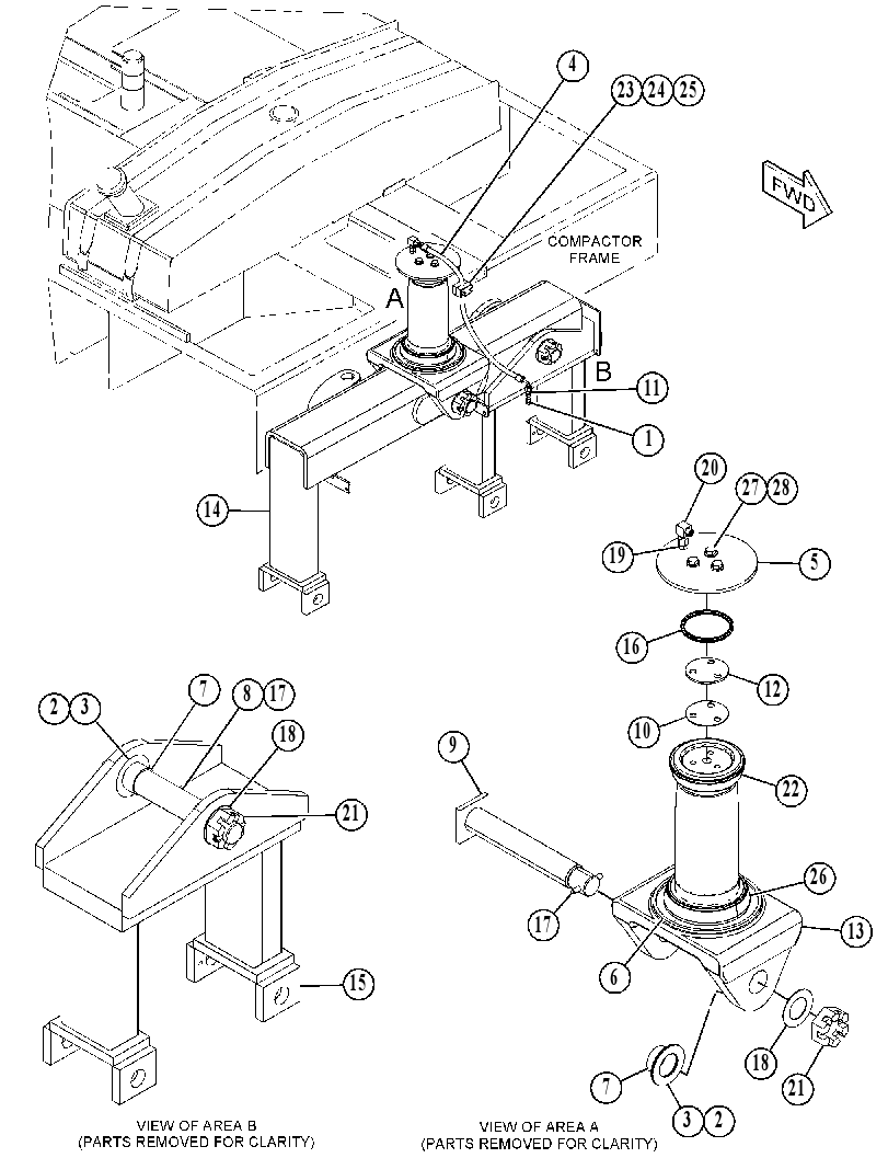 BAR GP-OSCILLATING & STEERING 4643620 CAT