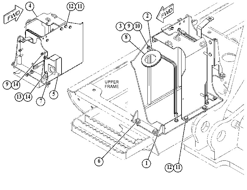 MOUNTING GP-DEF TANK 4260150 CAT