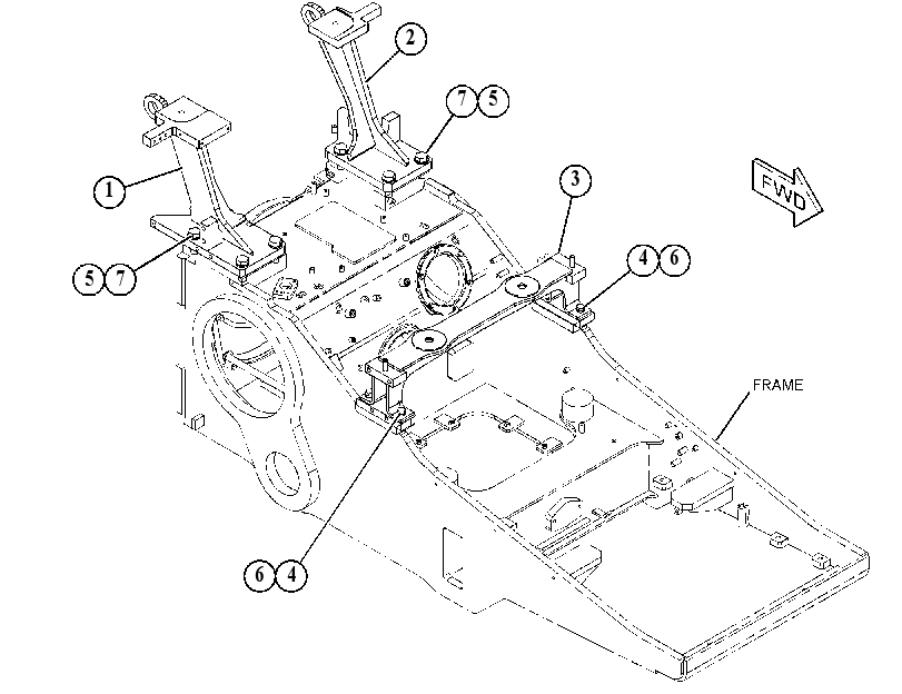 Крепление ROPS 4233663 CAT
