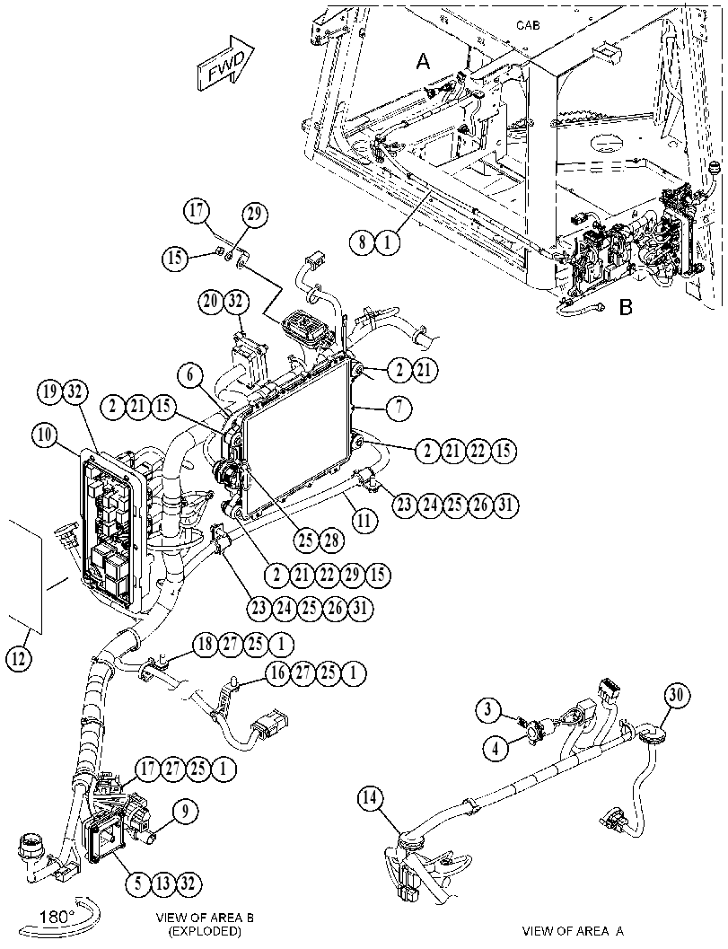 Проводка площадки 4219178 CAT