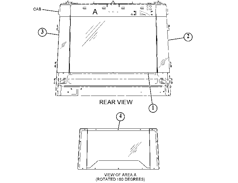 WINDOW GP-REAR 3660734 CAT