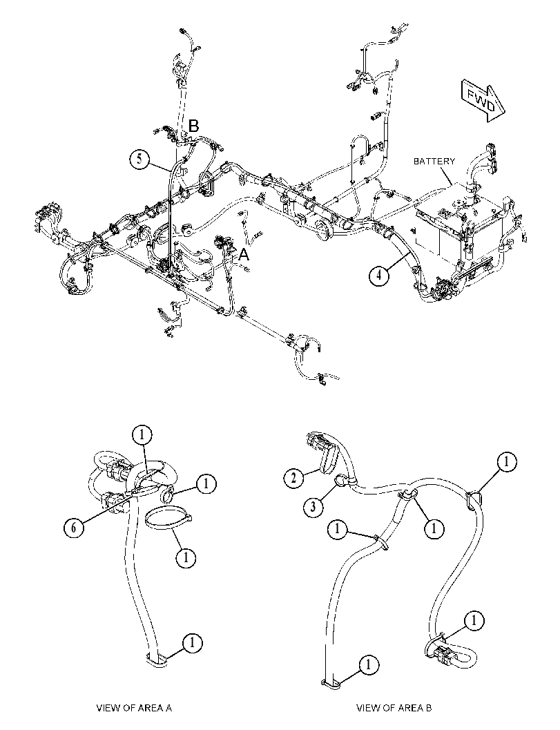 Проводка шасси 4676748 CAT