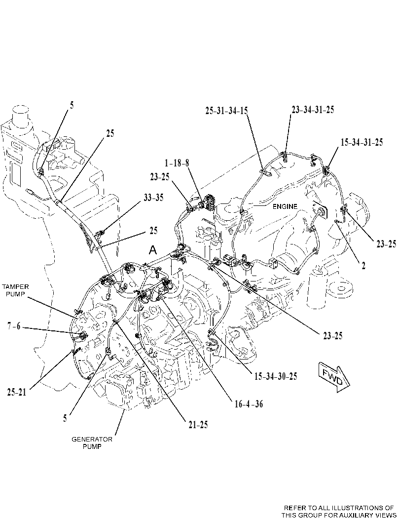 WIRING GP-POWER TRAIN 4257392 CAT
