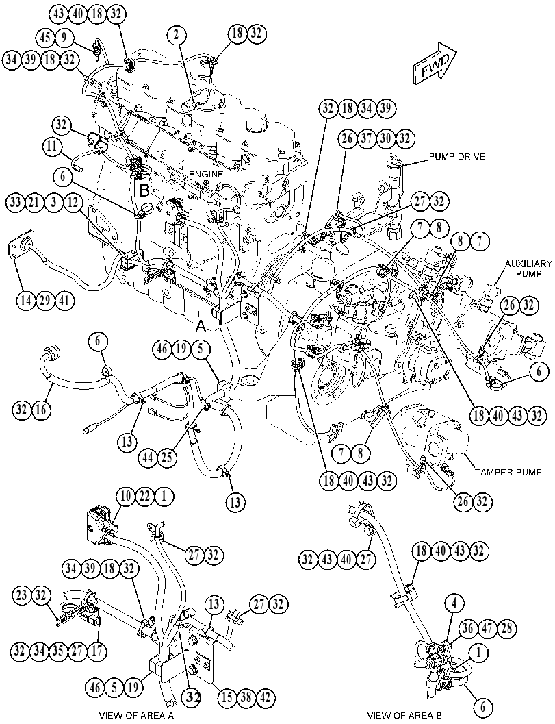 WIRING GP-POWER TRAIN 4249201 CAT