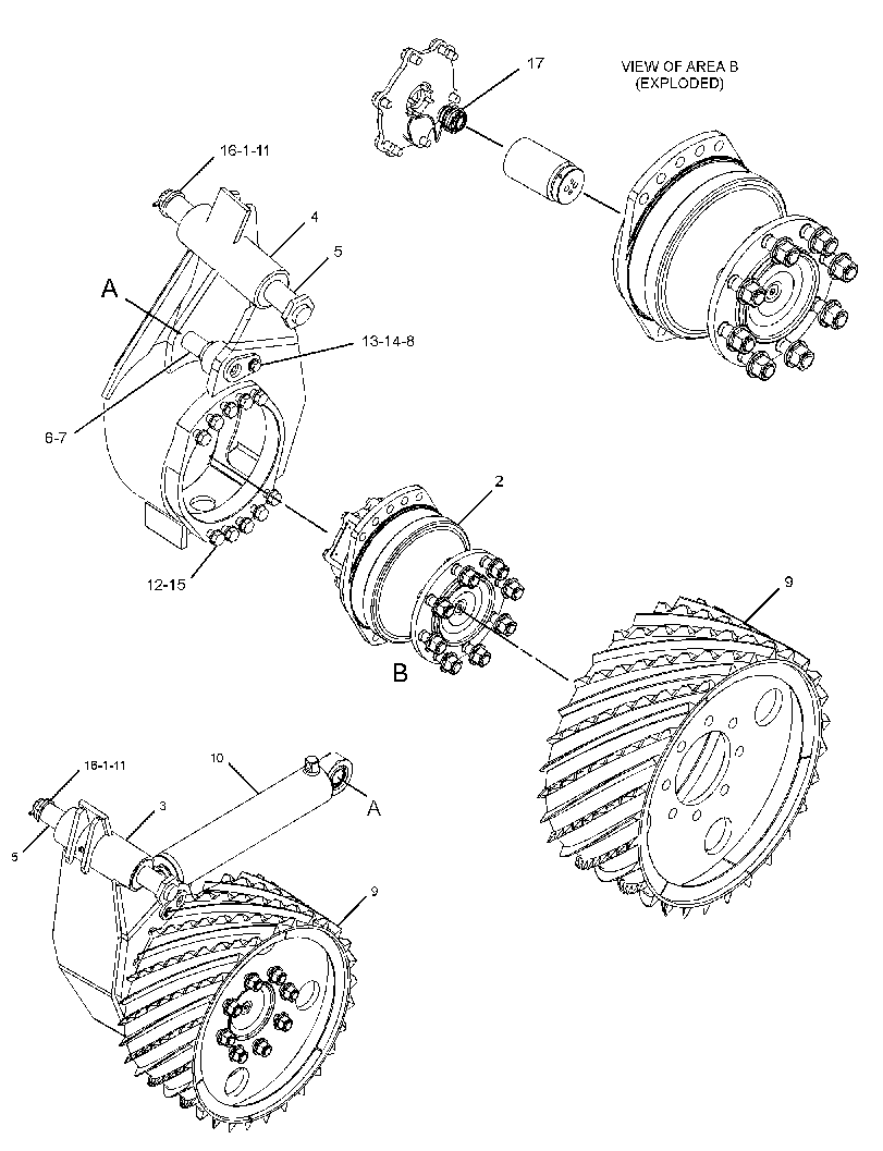 ARM GP-FEED ROLLER 3654937 CAT