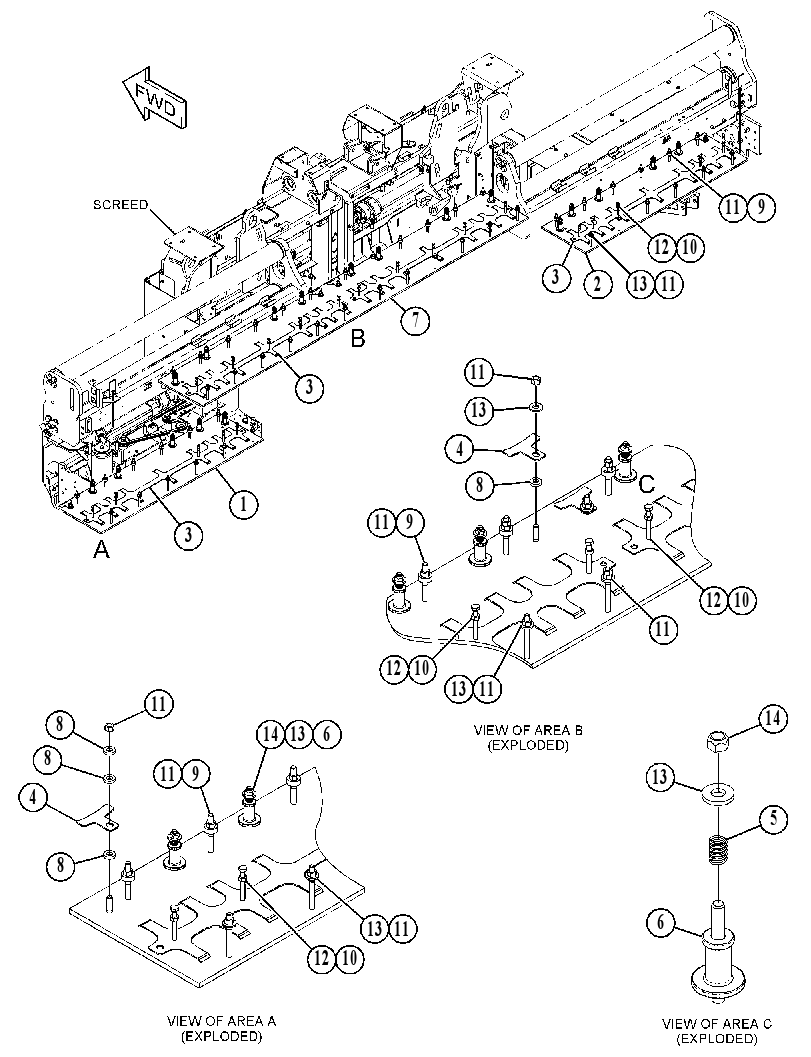 PLATE & HEATER GP-SCREED 4724655 CAT