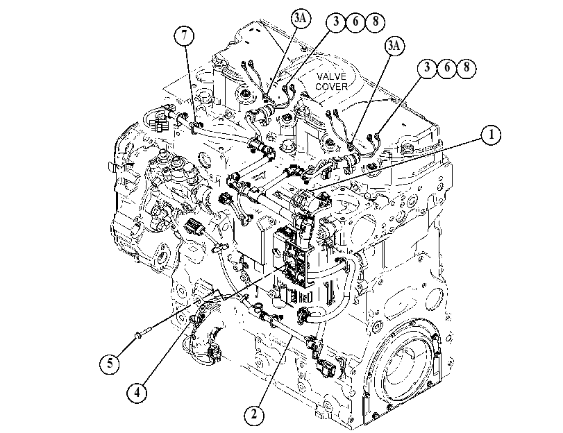 Проводка двигателя 4502856 CAT