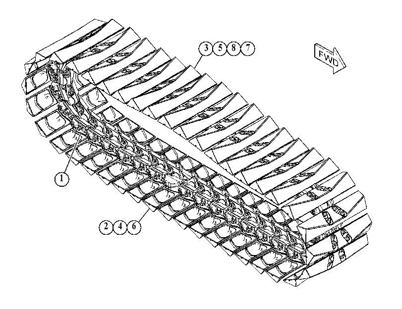 Гусеница 4160035 CAT