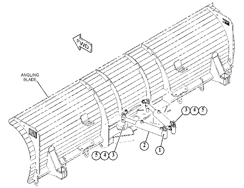 CYLINDER & MTG GP-ANGLE BLADE 4837097 CAT