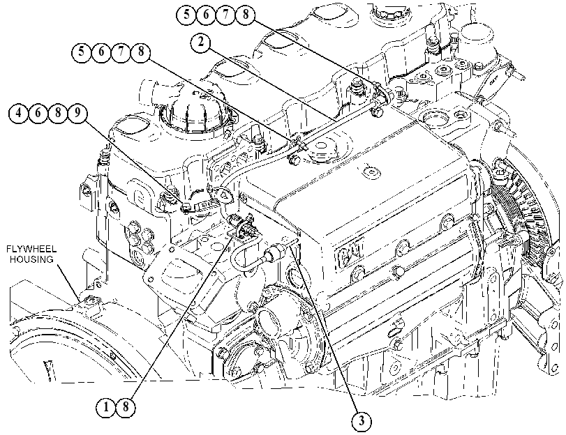 Проводка двигателя 4508789 CAT