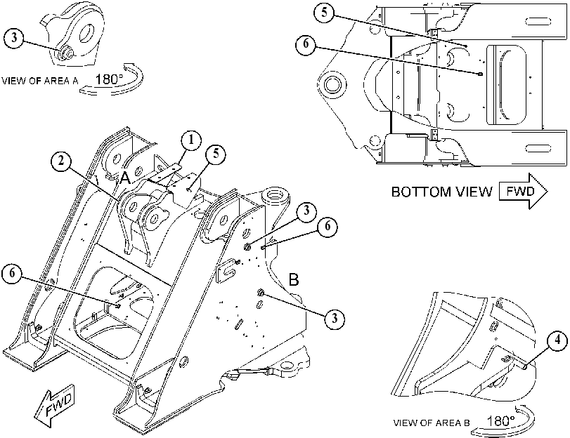 FRAME AS-LOADER 4647850 CAT