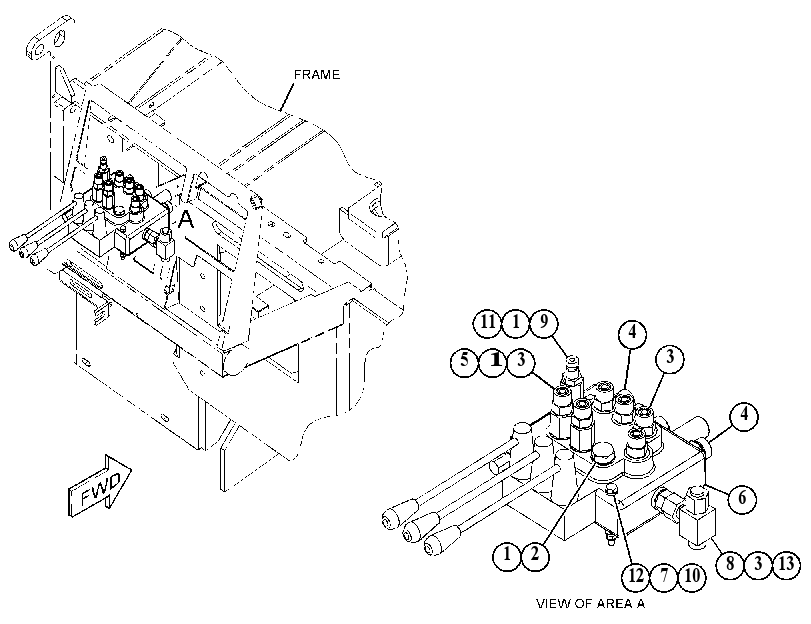 VALVE & MTG GP-COUNTERBALANCE 3749426 CAT