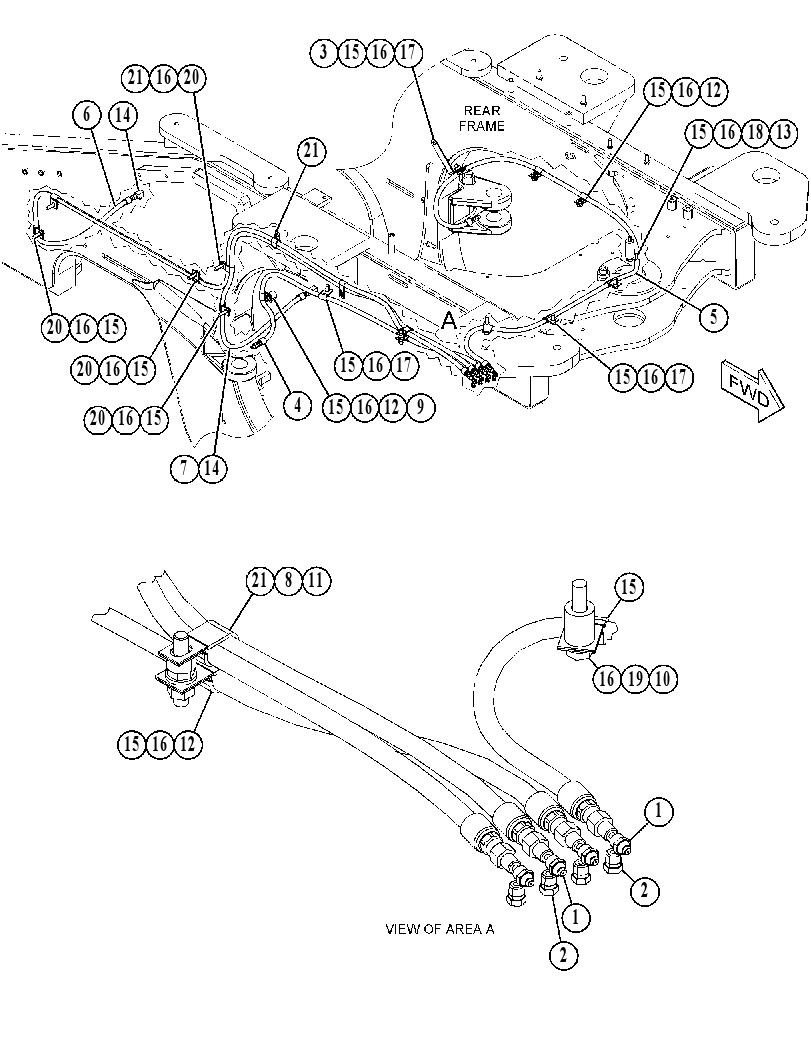Трубопроводы смазки 4573108 CAT