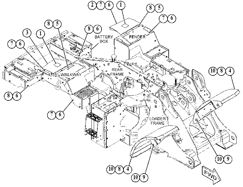 KIT-FENDER 4846917 CAT