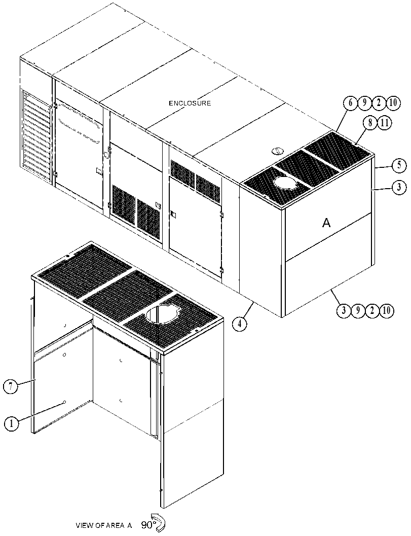 DUCT GP-ENCLOSURE 4726368 CAT