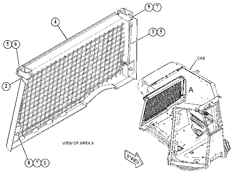 SCREEN GP-CAB 4415461 CAT