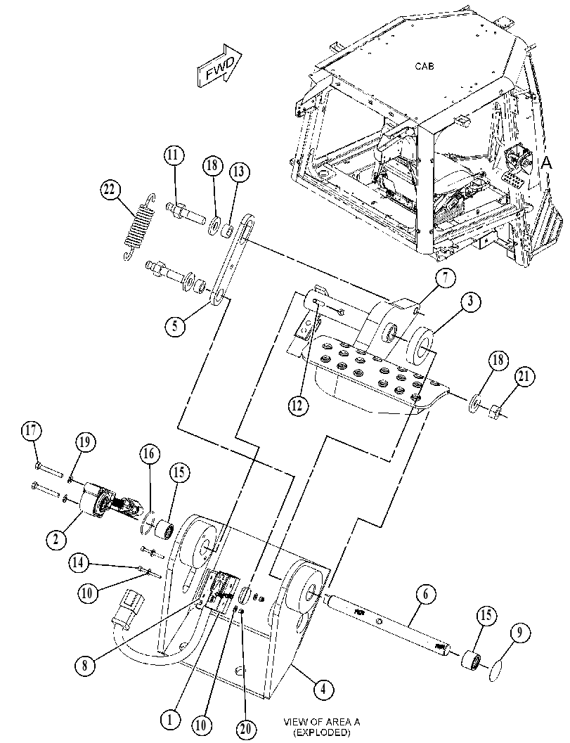 PEDAL GP-GOVERNOR & BRAKE 4461002 CAT