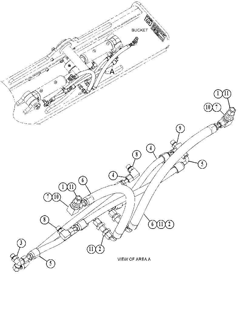 LINES GP-BUCKET TILT CYLINDER 4978492 CAT