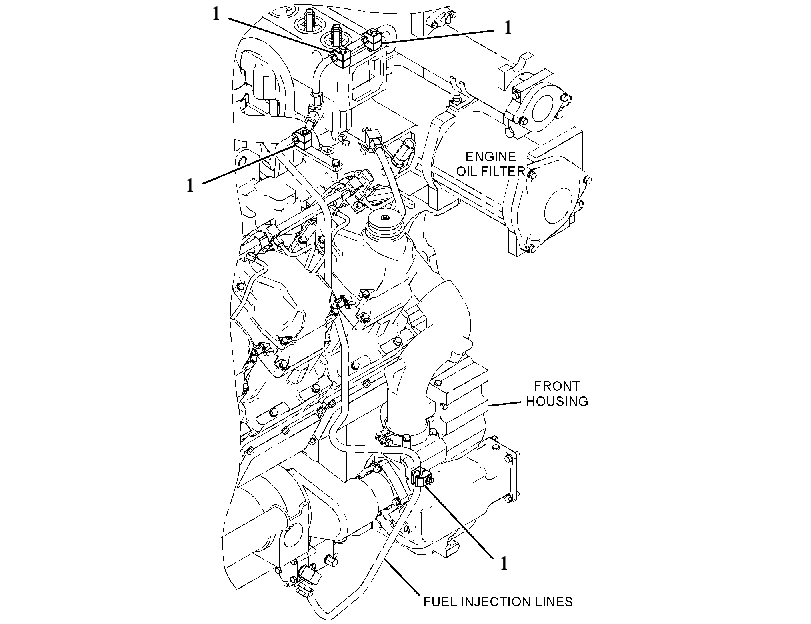 FASTENER GP-FUEL LINES 3838576 CAT