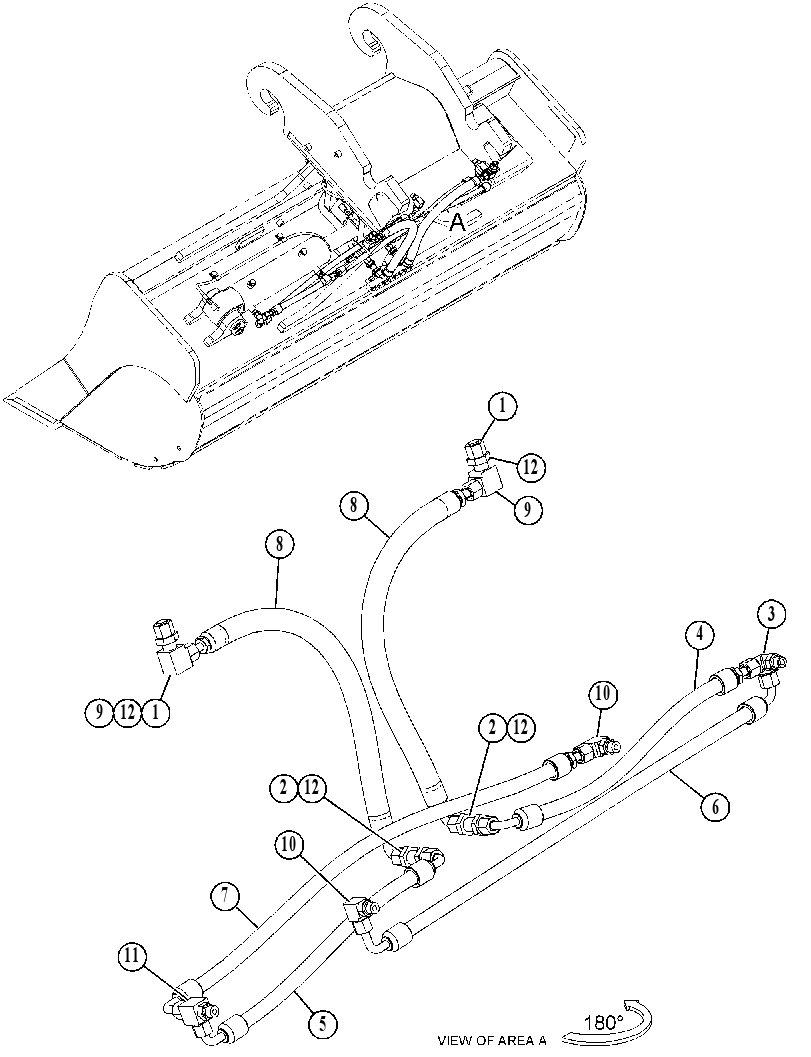 LINES GP-BUCKET TILT CYLINDER 4976331 CAT