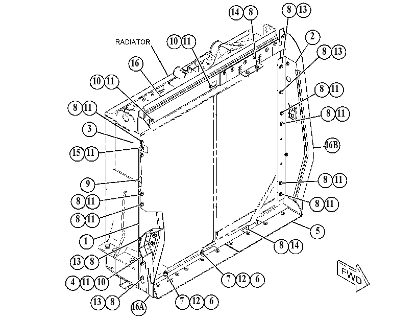 BAFFLE GP-RADIATOR 4564413 CAT