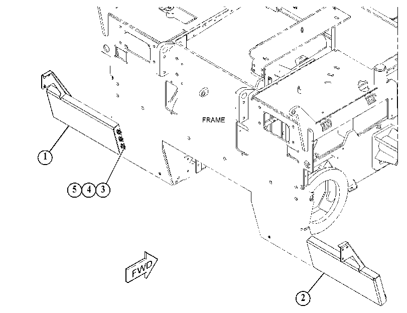 EXTENSION GP-MAIN FRAME 4862332 CAT