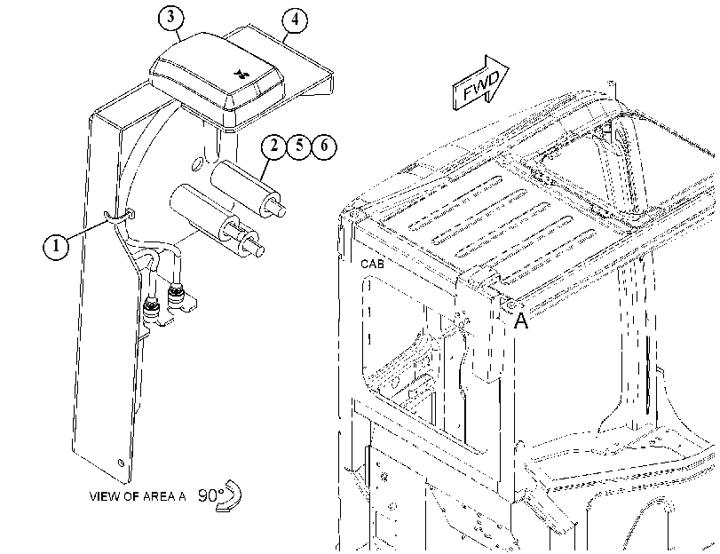 ANTENNA & MOUNTING GP 4628649 CAT