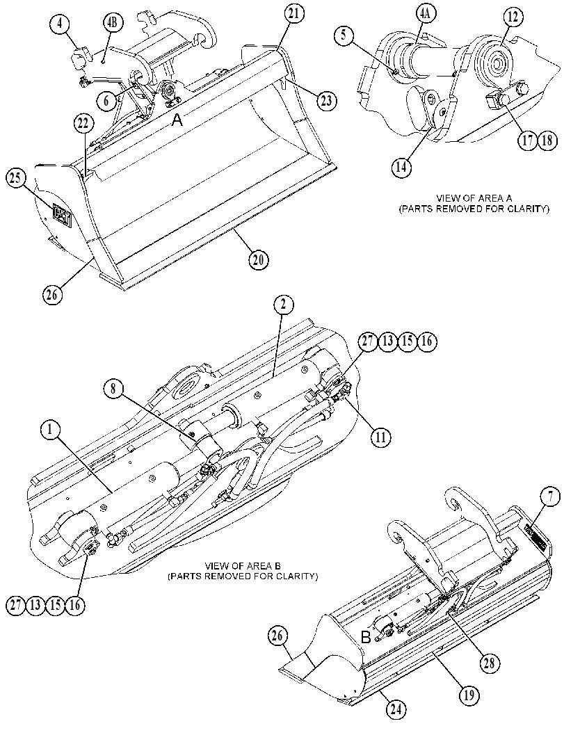 BUCKET GP-DITCH CLEANING 4840200 CAT