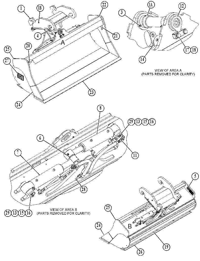 BUCKET GP-DITCH CLEANING 4840203 CAT