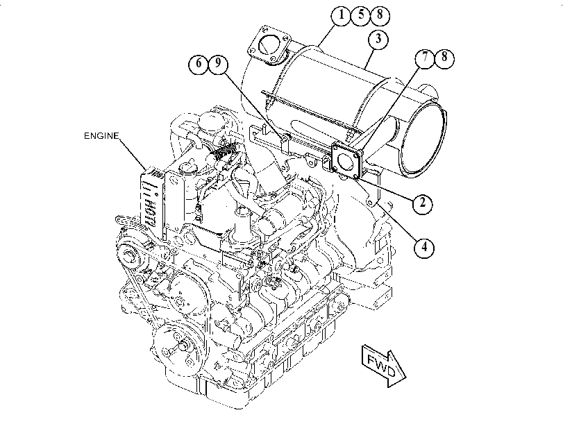 MUFFLER & MOUNTING GP 4468937 CAT