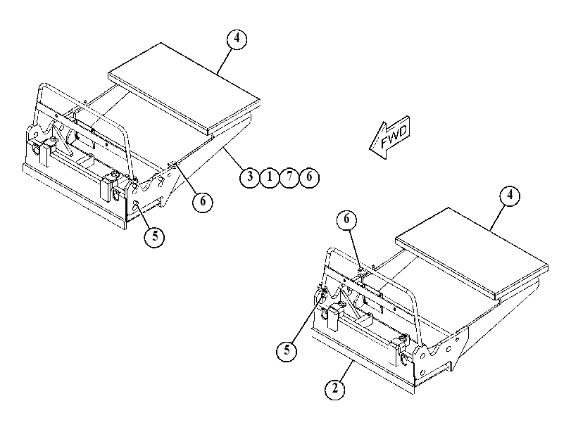 FRAME GP-SCREED 4853533 CAT