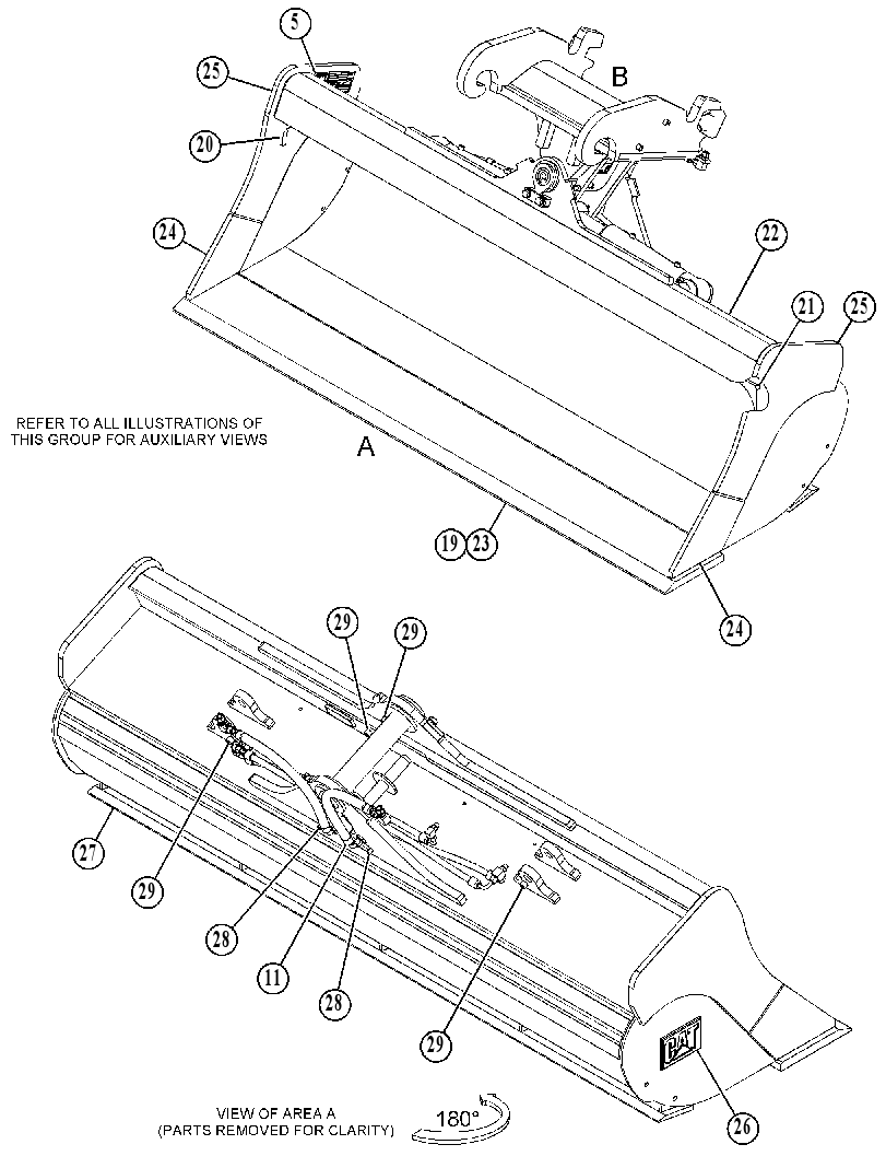 BUCKET GP-DITCH CLEANING 4840204 CAT