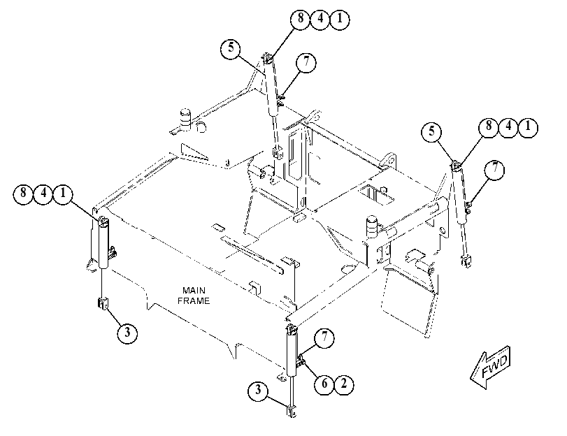 CYLINDER & MTG GP-HYDRAULIC 4771842 CAT