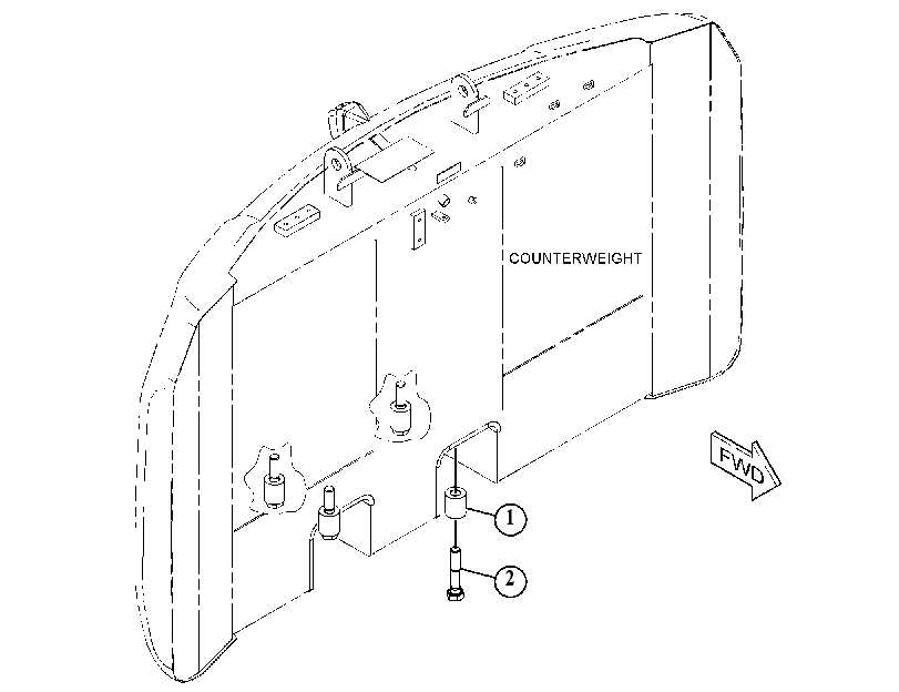 MOUNTING GP-COUNTERWEIGHT 4309375 CAT