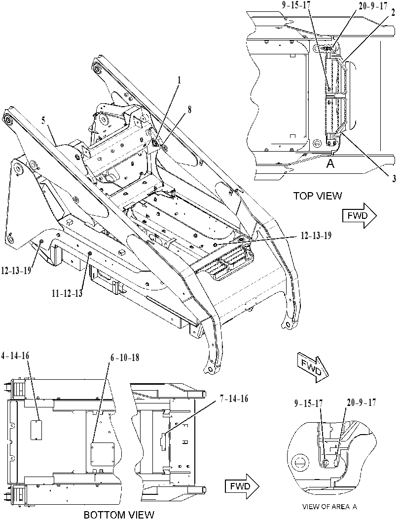 FRAME & MTG GP-MACHINE 2186475 CAT