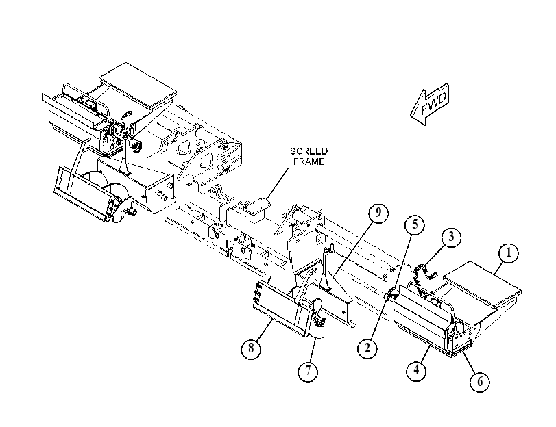 EXTENSION AR-SCREED 4445439 CAT