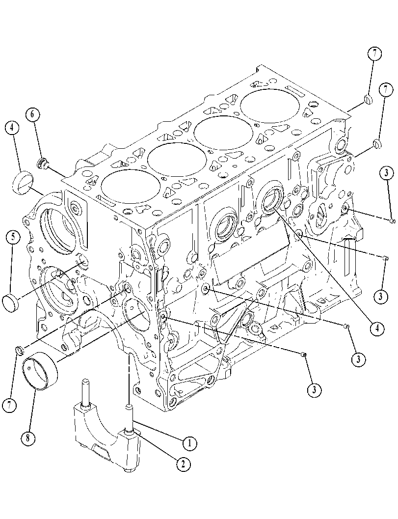 Блок цилиндров 4917329 CAT