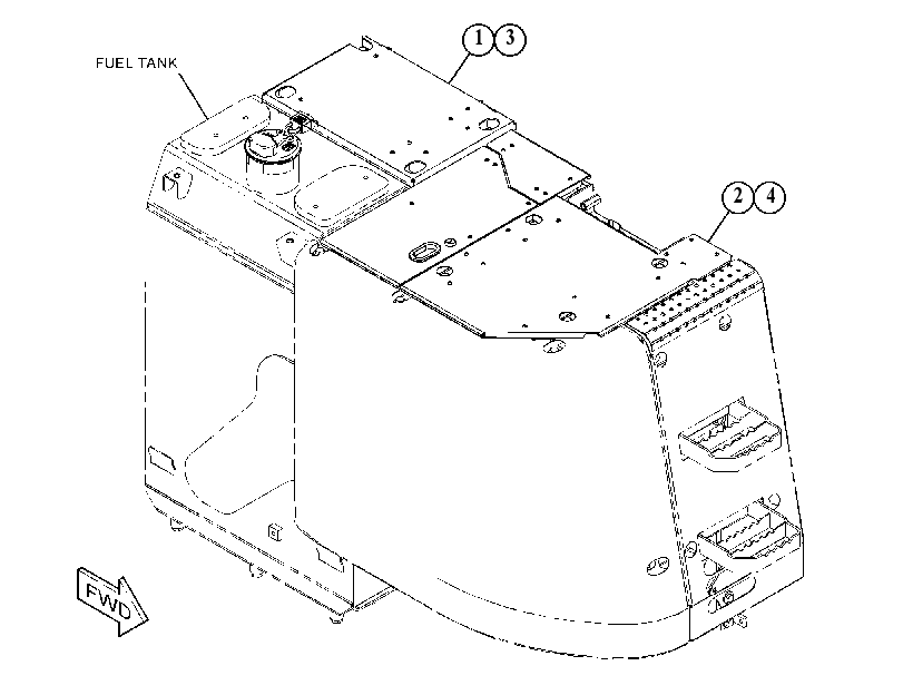 COVER GP-FUEL TANK 4734123 CAT