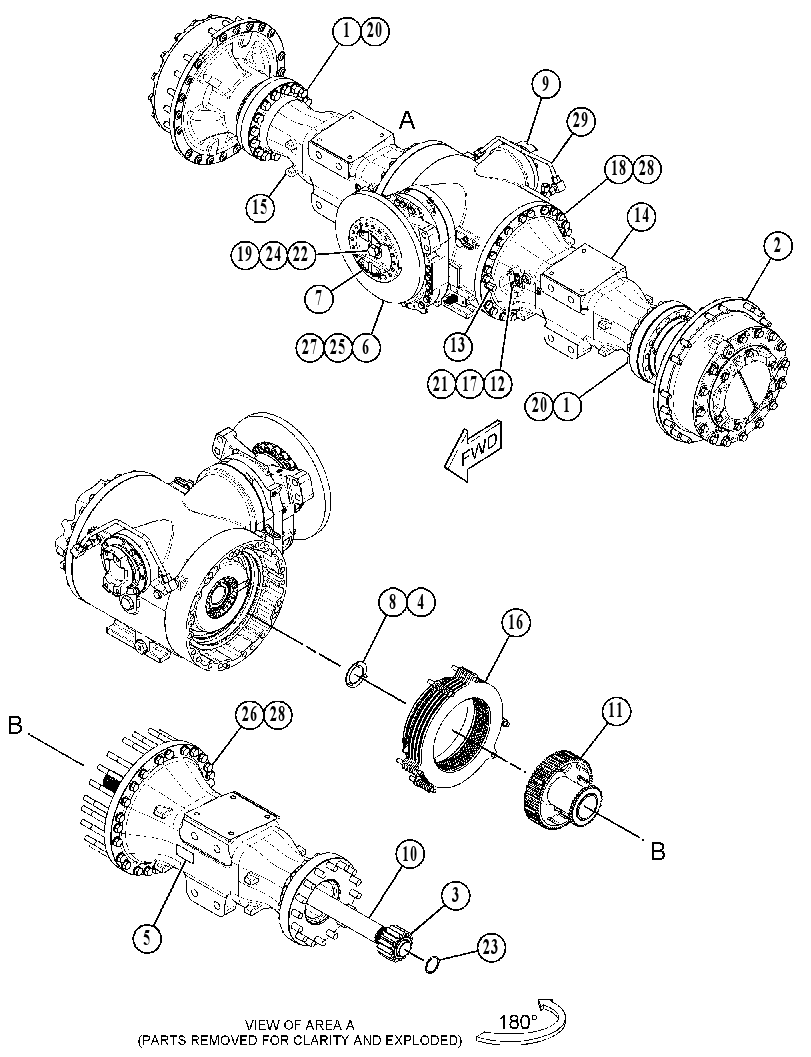 AXLE GP-CENTER 4156366 CAT