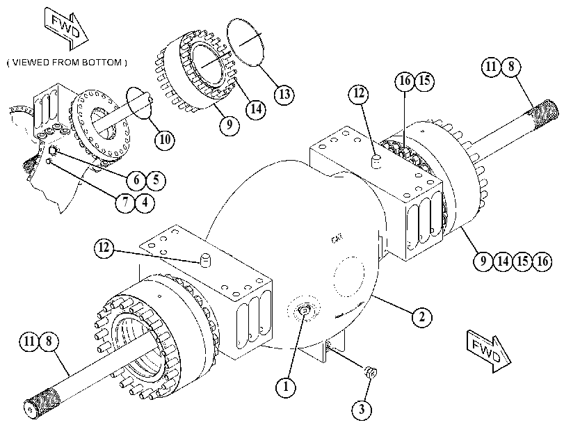AXLE GP-FIXED 4893394 CAT