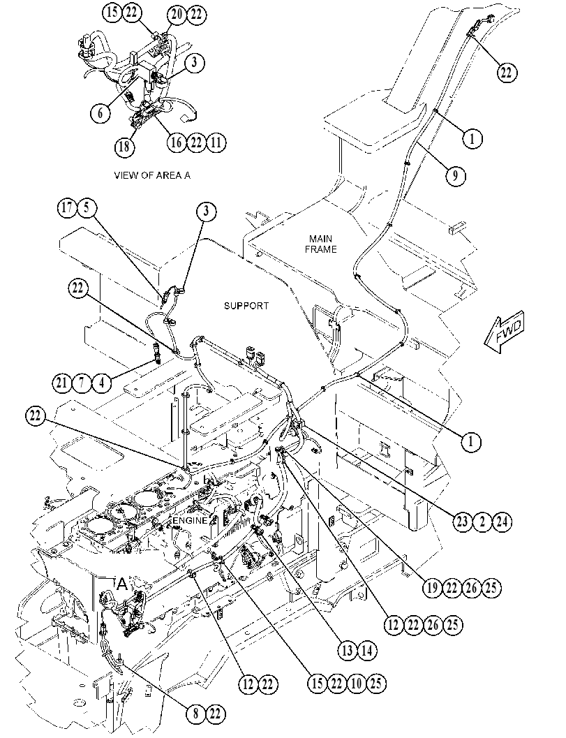 WIRING GP-CENTER 4422281 CAT