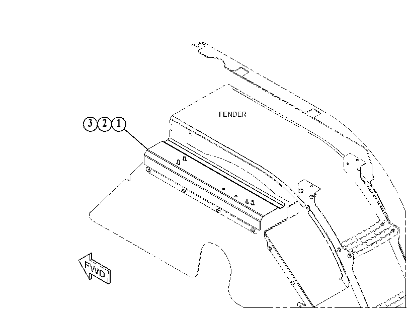 PANEL GP-FENDER 4970982 CAT