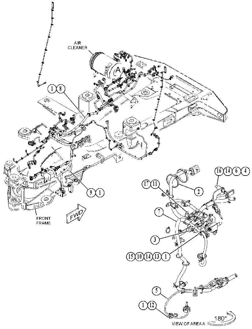 Проводка передняя 4704409 CAT