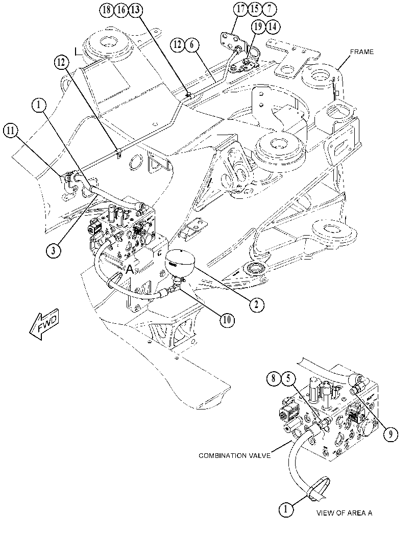 LINES GP-PARKING BRAKE 4472665 CAT