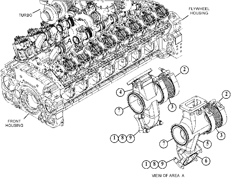 Коллектор выпускной 4622067 CAT