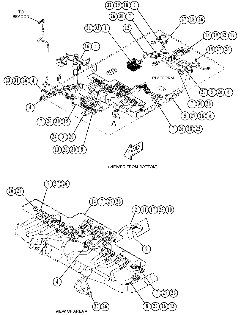 Проводка площадки 4513649 CAT