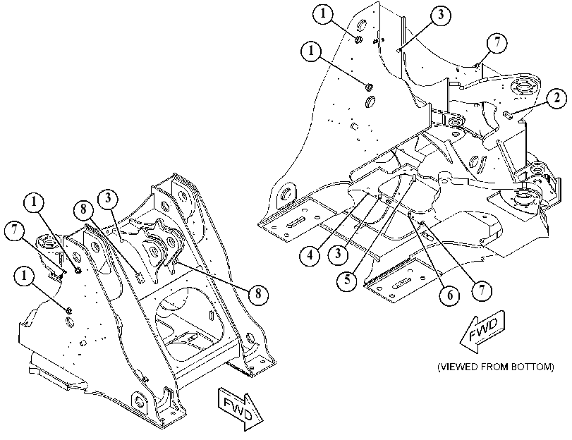 FRAME AS-LOADER 4385702 CAT