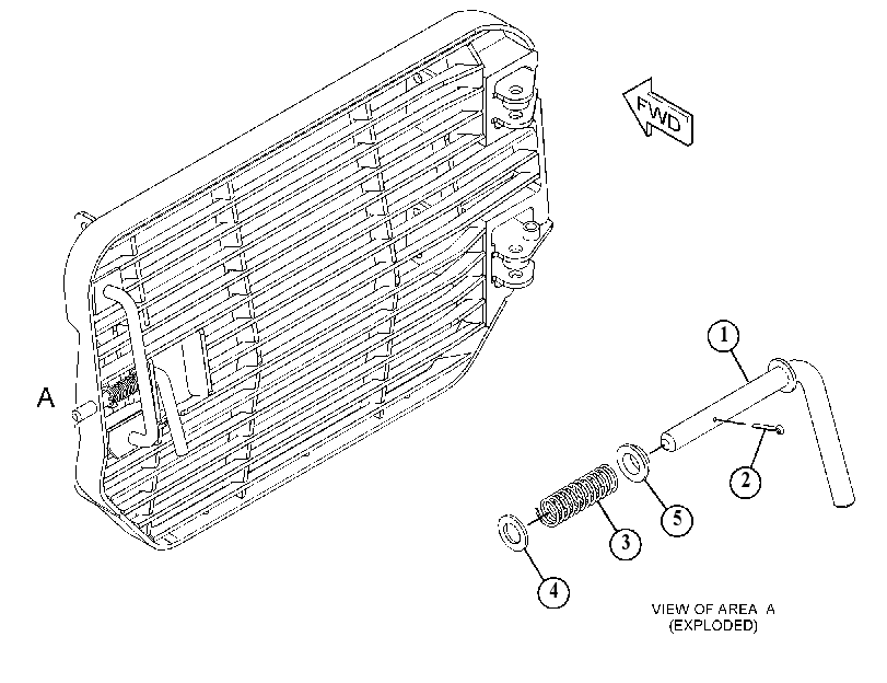 GRILL AS-RADIATOR 4878261 CAT